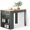 Livinity Tavolo da pranzo Regusa, Antracite/Rovere dorato, 67 x 100 cm