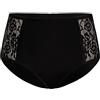 Teyli Slip A Vita Alta da Donna in Morbido Cotone Traspirante. Elegante E Confortevole, di Alta qualità, Perfetto per Ogni Look E Occasione, con Inserti in Pizzo sui Lati. Nero XL