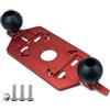 Generic Base Fresatrice Legno Piastra Fresatura Guida Supporto Manico in Lega di Alluminio con Impugnature Ergonomiche E Taglio, Base Per Fresatrice Con Maniglia