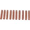 FABULETTA 10 pinze di serraggio in ottone per bruciatore TIG serie WP9/20/25 e ugelli a gas 13N, corpo per elettrodi da 2,4 mm e 3,2 mm di diametro, accessori durevoli per lavori di precisione in Me (Φ3,2 mm)