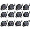 DELIBANG 12 pezzo 36 RGB DMX-7CH par led Faro Luce da discoteca con telecomando 5 modalità di Illuminazione del palcoscenico luci dj per feste KTV Bar Banda Club Christmas（Magazzino tedesco)