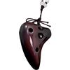 HAMPPLIES Collana Nota Musicale Ocarina in Ceramica a 6 Fori Piccola | Facile Suonare e Imparare, Leggera, Colore Caffè, per Amanti della Musica e Professionisti