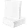 HIJNXG Confezione da 18 pannelli fonoassorbenti in schiuma fonoassorbente, 30,5 x 30,5 x 0,9 cm, in fibra di poliestere ad alta densità, riduzione del rumore, autoadesivi, per casa, studio, ufficio (bianco)