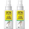 Zetafood Zeta Foot Spray Gambe Leggere Bipacco 2x100ml Rinfrescante e Stimolante
