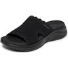 Skechers Sandalo Piatto da Donna Ultra Flex 3.0 Bring It Nero, 37,5 EU