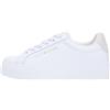 Tommy Hilfiger Donna Sneakers con Suola Preformata Chic Platform Profilo Basso, Bianco (White/Ecru), 41