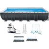 Intex Ultra XTR Frame 26368NP - 732x366x132 cm - Piscina fuori terra + Kit Pulizia e Volleyball