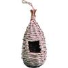 Dehner Natura - Sacchetto per il nido per uccelli selvatici Herdis, diametro 4,5 cm, diametro 10 cm, altezza 22 cm, erba delle setole