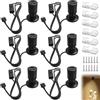 Keltorio 6 mini faretti LED da 1 W, orientabili a 360°, per interni, dimmerabili, per gioielli, corridoi, vetrine (luce neutra 4000 K)