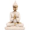 Buachois Statua di Buddha,Ornamento di Buddha Seduto,Statua di Buddha Statua Intagliata Buddha Craft,Buddismo Scultura Arte Creativa Resina Retro Soggiorno Decorazione