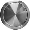 Ausi Coperchio di ricambio per pattumiera rotonda in acciaio inox per piano di lavoro della cucina, tavolo del bagno, 21 cm (argento)
