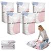 Generic Sacchetti Sottovuoto Vestiti (Compressione Senza Pompa) - (Set Da 5) - Sacchetti Sottovuoto 100x80x40 Cm Per Piumoni - Sacchetti A Compressione Ermetica Per Vestiti, Cuscini, Piumoni E Coperte