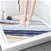 MACUNIN Tappetino da doccia antiscivolo 80 x 80 cm: tappetino antiscivolo per doccia con fori di drenaggio, morbido comfort in PVC, tappetino antiscivolo per anziani e bambini, ad asciugatura rapida