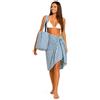 TRAMAS+ Set Telo Mare Pareo Donna + Borsa Abbinata, Pack Estivo Morbido e ad Asciugatura Rapida, Ideale per Spiaggia, Piscina, Viaggi e Vacanze - Dulcinea Agua Marina