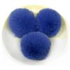 SYSUII 20 pompon in pelliccia artificiale, 5 cm, pompon in pelliccia artificiale, per cappelli e berretti, portachiavi per fai da te, procione, ciondolo fai da te, colore blu #1