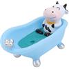 Amosfun Porta Sapone Cartoon Animali 6.7X3.5X3.1 Pollici Scatola Porta Sapone Vasca Da Bagno Bambini Design Creativo Per Bagno Casa Organizzatore