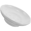 MUCKLILY Portasapone in Ceramica Rotondo Bianco 11x11x3, 5 Cm 1 Pezzo | Design Elegante, Manutenzione Facile, Uso Multifunzione per Bagno, Cucina e Lavandino