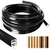 LURICO Profilo a LED Flessibile in Silicone, 5M Profilo e Diffusore per Striscia LED, 8mm Diffusore di Canali LED per Soffitto, Armadio, Bar, Pannelli Acustici
