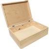 GoodFreshDecor Cassetta in Legno con Coperchio 40 x 30 x 14 cm - Grande Scatola in Legno di Pino per Conservare Oggetti - per Regali e Ricordi - Solida e Sostenibile - Naturale