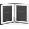 Ottaviani Portafoto doppio fascia stretta della Collezione Specchio in Miro Silver cm 13x18