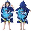 Mokani Poncho da bagno per bambini, in microfibra, ultra morbido e assorbente, asciugamano da spiaggia per bambini, asciugamano con cappuccio, accappatoio per spiaggia, piscina, ragazzi 6-14 anni