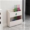 Hltdzer Portaombrelli Metallico Quadrato Ad Alta Capacità con Vassoio Raccogliacqua Rimovibile, Contenitore Professionale per Corridoi Ed Ingressi(White,48 * 13 * 50cm/18.9 * 5.1 * 19.7in)