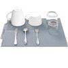 SOQKEEN Tappetino Scolapiatti Silicone 50x40cm, Scarico, Grigio Chiaro