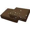 JORTUIO 2/4 Piezas Copri Cuscino Divano Esterni Impermeabile, Fodere per Seduta Patio con Cerniera Rimovibili Copriseduta per Interni ed Esterni, Patio, Giardino Mobili(caffè Scuro,50x50x5cm 2pcs)