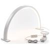 Tutto per l'Estetica Lampada Mezza Luna Estetica ad Arco da Tavolo per Unghie, 48W, 75x37x13 cm | Luce Manicure Professionale per Estetista, 3 Temperature, ideale anche per Nail Artist, Trucco, Extension Ciglia, Lashmaker