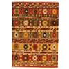 Kilim Carpets by Jalal - Tappeto Kilim Sivas 3 60 x 120 cm Rosso/Multicolore