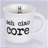 Villa d'Este Home Tivoli Tazzina caffè 90 ml in porcellana, pesci, S.P.Q.eRe Zodiaco