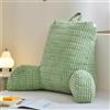 Ruioomeep Cuscino da lettura, con braccioli, morbido per la schiena, per una maggiore presa e comfort di schiena, testa e collo, per riposo a letto, lettura, televisione (verde)
