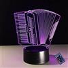 YTDZLTD Creativo 3D Fisarmonica Luce Notturna 16 Colori Mutevoli Telecomando USB Potere Toccare Cambiare Illusione Ottica Lampada Arredamento Lampada LED Lampada da Tavolo Bambini Brithday Natale Regalo