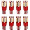 A2ZWORLD 8pcs Lampada Led T10 W5W 194 168, 57 SMD 3014, Luce Auto12V Canbus, 1.8W 300lm 35mm, Bianco Freddo 6500K