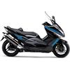 DualColorStampe Adesivi Compatibili con Yamaha Tmax 500 2008-2012 T-MAX Adesivi per carena sticker per moto COD.M0304 (BLU 53)