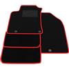 Generico Tappetini compatibili con Hyundai i30 PD 2017-2025, bordo rosso, kit tappetini auto personalizzati, set tappeti in velluto, tappeto auto