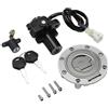 MENSUNUBNM Moto Carburante Gas Interruttore Di Accensione Chiave Serratura Della Sella Per Yamaha YZF R6 2003-2005 Per R1 02-03 Per MT03 Per MT09 Per FJR1300 Coperchio Serbatoio Moto