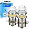 SOFOC P15S LED Bulb 1000LM Warm White Lampada LED Moto Scooter Faro Fendinebbia & DRL 6V 12V 24V 6-30V AC/DC Attacco Singolo 2Pcs
