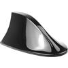 Rachlicy Antenna per pinna per carrello per auto copre autoadesiva antenna a pinna addominali senza pugno con pannello interno per segnali spoiler decorativi per auto nera