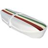 Generico Sella bianca con Serratura per Vespa 50 Special 125 ET3 Primavera tricolore Bandiera Italia lunga
