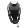 Zerodeko Serbatoio di Benzina da 2 Litri in Ferro, Piccolo Serbatoio di Gas per Moto 80cc, Compatibile con Minimoto e Biciclette Motorizzate, Resistente alla Ruggine e Facile da Installare
