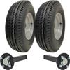Parnells - Kit Rimorchio ad Alta Velocità - 2 Pneumatici e Ruote, 5.00-10 + 2 Mozzi PCD da 100 mm, Assali 35x35 mm, Diametro 508 mm, Capacità Totale 710 kg - Senza Intoppi, Ruote Omologate