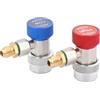 HUAREW Adattatori Rapidi AC R134A, Connettore Rapido Ad Alta Bassa Tensione | 1/4 SAE HVAC R134A Connettore Rapido, adattatore refrigerante auto