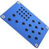 Vaguelly Poggiapiedi per Auto in Lega di Alluminio, Blu, Antiscivolo, Protegge Tappeto e Migliora la Sicurezza di Guida, Accessorio Interno Elegante