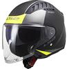 LS2, casco jet moto Copter, urban black yellow, XL