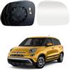 TUTTO PER QUATTRO Vetro Specchietto Retrovisore Per Fiat 500L (330) 2013-2022, Termico, TUTTO PER QUATTRO (Destro)