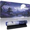 Zindoo Tappetino Mouse XXL Gaming 900x400mm Luna Piena Montagna Viola