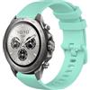 GIOPUEY 22mm Cinturini Compatibile con Mibro Watch GS Explorer/Explorer S, Morbido Silicone Cinturino [Resistente all'Usura] [Traspirante] - Green