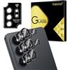 Yskbilm Pellicola protettiva per obiettivo della fotocamera Samsung Galaxy S26 Ultra, modalità di scatto notturno ultra HD, con anello in metallo, anti-impronte, antigraffio, colore nero, confezione