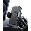 YOSH Supporto Telefono Auto per Bocchette Tonde, Supporto Cellulare Auto | Design in Pelle, per Mercedes-Benz Classe A/B/C/E/V, Audi A1/A3, Supporto Triangolare Super Stabile, per iPhone Samsung Pixel